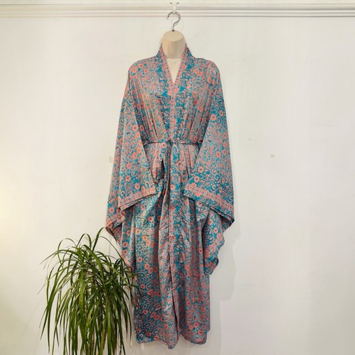 Long boho kimono robe - boho,