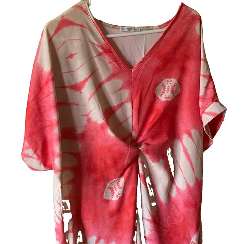 Womens pink white abstract - womens, pink/white