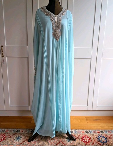 Light blue kaftan maxi - light,