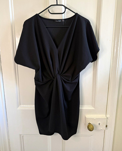 Boohoo shift dress black - boohoo,