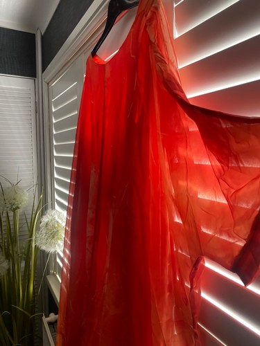 Bright orange floaty kaftan - bright,