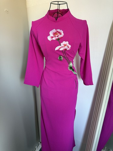 Women pink long - women's, dress
