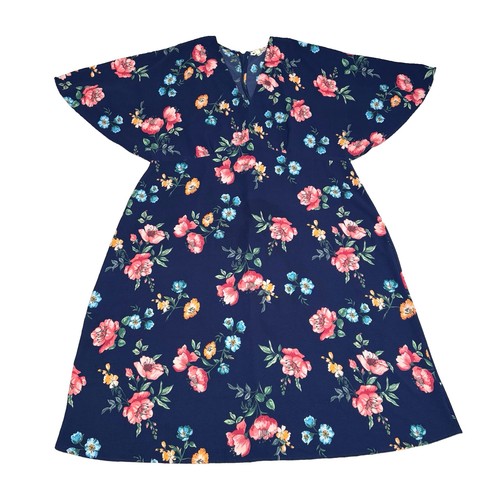 Yumi green floral - green, midi