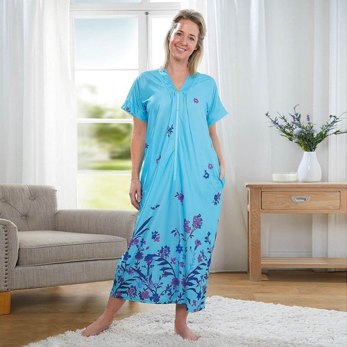 Ladies zip front kaftan dress - ladies,