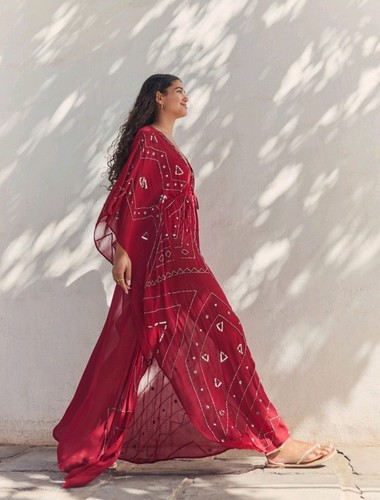 Next new deep red embellished - deep,