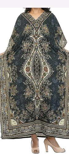 Women long grey - long, kaftan