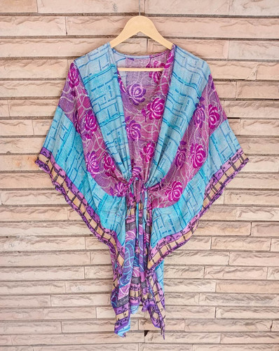Crepe dress tunic kaftan - tunic,