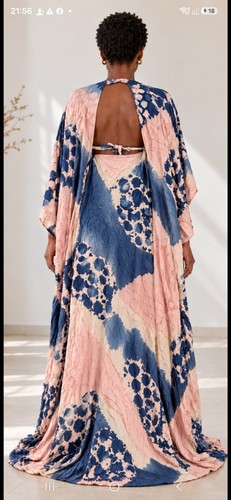 Open back boubou - open,