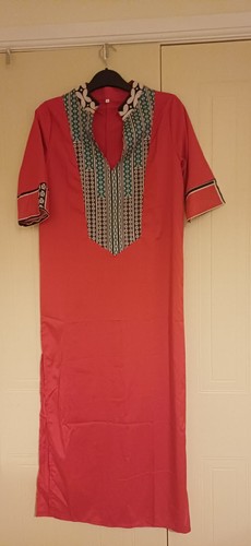 Ladies long red - red, kaftan