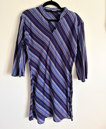 Womens blue striped - striped, 3/4