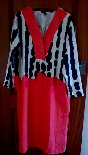Quirky unusual pink red orange