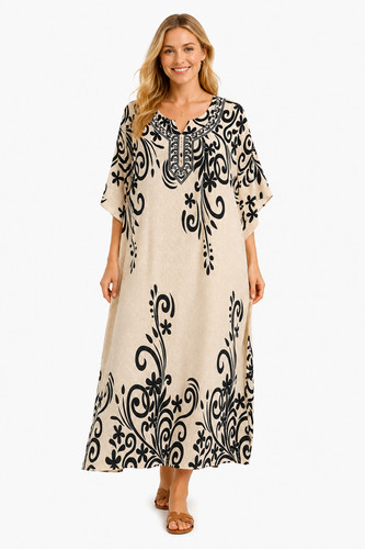 Plus size kaftan tunic - plus,