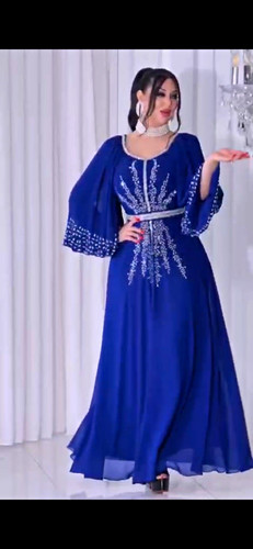 Elegant dress with rhinestones - with,