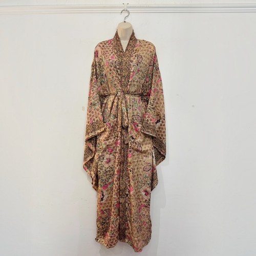 Long boho kimono robe warm - boho,