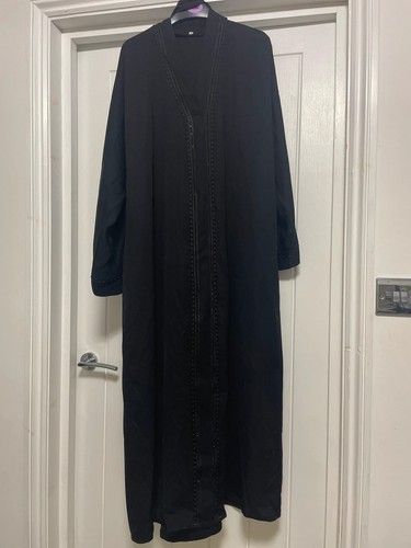 Saudi black abaya with - , scarf