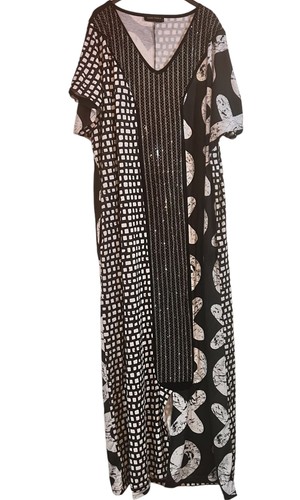 Neck bling detail women - v-neck, long