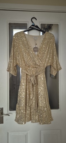 Stunning women gold sequin - women's,