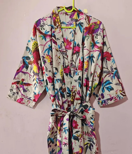 Indian cotton kimono - indian,