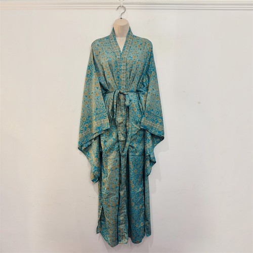 Recycled sari silk long - sari,