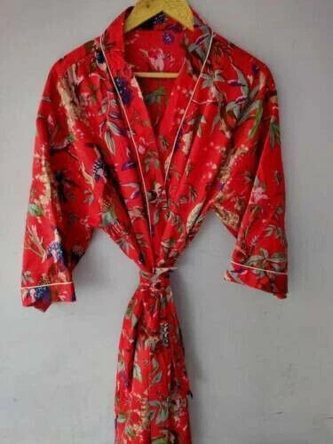 Indian cotton kimono bath - indian,