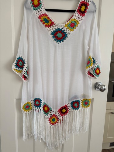 Crochet beach cover - up, dress