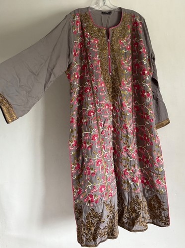 Needlez gray floral - needlez,