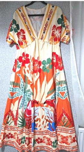 Shein cream tropical kimono - tropical,