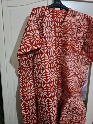 Ankara print sewed gown - ankara,