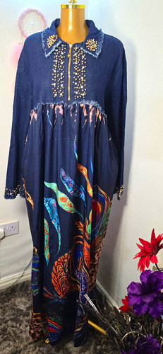 Women navy chiffon - chiffon, maxi